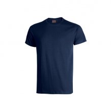 Upower Figi Camiseta de Trabajo de Algodon Cardado - Talla M - Suave y Duradera, Cuello Elastico Acanalado, Cinta Para-Sudor, Proteccion DPI1 - Color Azul Marino