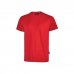 Upower Figi Camiseta de Trabajo de Algodon Cardado - Talla 5XL - Suavidad y Confort Prolongado, Cuello Elastico Acanalado, Cinta Para-Sudor, Proteccion DPI1 - Color Rojo Magma