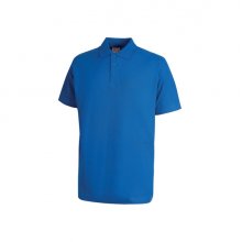 Upower Tonga Polo de Hombre de Algodon Pique - Talla 2XL - Transpirable, Cuello con 3 Botones, Acabados en Canale, Refuerzos en Cuello y Hombros, Proteccion DPI1 - Color Azul Regio