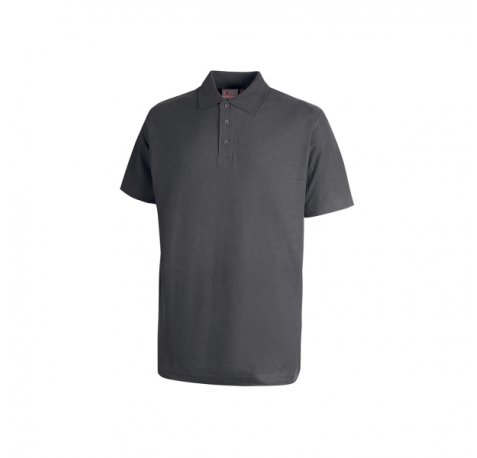 Upower Tonga Polo de Hombre de Algodon Pique - Talla 3XL - Transpirable, Cuello con 3 Botones, Acabados en Canale, Refuerzos en Cuello y Hombros, Proteccion DPI1 - Color Gris Meteorito