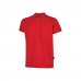 Upower Tonga Polo de Hombre de Algodon Pique - Talla 5XL - Transpirable, Cuello con 3 Botones, Acabados en Canale, Refuerzos en Cuello y Hombros, Proteccion DPI1 - Color Rojo Magma