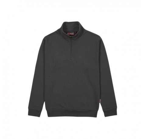 Upower Maui Sudadera con Media Cremallera - Talla 2XL - French Terry, Transpirable, Duradera, PuÃ±os y Dobladillo Elasticos, Mangas Ranglan, Costuras Pespunteadas - Color Gris Meteorito