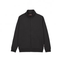 Upower Anuta Sudadera con Cremallera Completa - Talla 3XL - Suave French Terry, Transpirable y Resistente, Mangas Ranglan, Ajuste Comodo, Costuras Pespunteadas - Color Negro Carbon