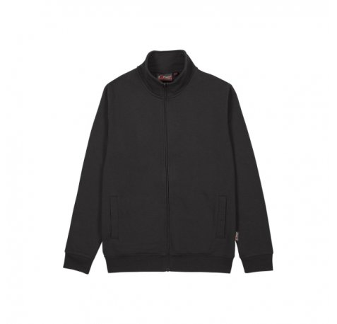 Upower Anuta Sudadera con Cremallera Completa - Talla L - French Terry Suave, Transpirable y Resistente, Mangas Ranglan, PuÃ±os y Dobladillo Elasticos, Costuras Pespunteadas - Color Negro Carbon