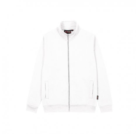 Upower Anuta Sudadera con Cremallera Completa - Talla 2XL - Suave French Terry, Transpirable y Resistente, Mangas Ranglan, PuÃ±os y Dobladillo Elasticos, Costuras Pespunteadas - Color Blanco