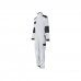 Upower Pola Mono de Trabajo - Talla M - Resistente y Comodo, Algodon Stretch, Multiples Bolsillos, Ajuste Elastico, Rodillas Preformadas, Refuerzos Antidesgaste, Triple Costura - Color Blanco