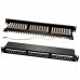 WP Patch Panel de 24 Puertos RJ45 Cat. 6A STP 1U - Color Negro