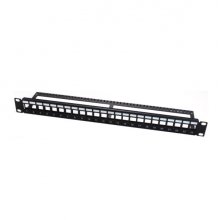 WP Patch Panel de 24 Puertos RJ45 UTP - 1U IDC sin Apantallar - Color Negro WP Patch Panel de 24 Puertos RJ45 UTP - 1U IDC sin Apantallar - Color Negro