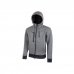 Upower Tasty Sudadera de Trabajo con Capucha Reflectante - Talla S - Bolsillo Multimedia, Tecnologia Free Sound, Cremallera Doble, Proteccion DPI1, Ventilacion Axilar - Color Gris Meteorito