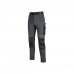 Upower Atom Pantalon Stretch Resistente - Talla S - Repelente al Agua, Transpirable, Secado Rapido, Bolsillos Multifuncionales, Proteccion Rodillas Certificada, Costuras Reforzadas - Color Gris Asfalto
