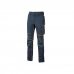 Upower Atom Pantalon de Trabajo con Tejido 4 Vias Stretch - Talla 5XL - Repelente al Agua, Transpirable, Bolsillos Multifuncionales, Proteccion de Rodillas Certificada, Costuras Reforzadas - Color Azul Marino