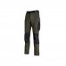Upower Atom Pantalon de Trabajo con Tejido Stretch - Talla L - Resistente y Transpirable, Repelente al Agua, Bolsillos Multifuncionales, Proteccion Lumbar, Protector de Rodilla Certificado - Color Verde Oscuro