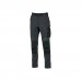 Upower Atom Pantalon de Tejido Elastico - Talla 5XL - Resistente al Agua, Transpirable, Secado Rapido, Bolsillos Multifuncionales, Proteccion Lumbar, Rodilleras Certificadas PPE CAT.1 - Color Gris Asfalto Verdoso