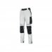 Upower Atom Pantalon de Trabajo - Talla 5XL - Repelente al Agua, Transpirable, Secado Rapido, Bolsillos Multifuncionales, Protector de Rodilla Certificado, Cintura Elastica Ajustable - Color Blanco