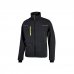 Upower Pluton Chaqueta de Tela Resistente - Talla M - Suave, Repelente al Agua, Transpirable, Secado Rapido, Multiples Bolsillos, Capuchon Retractil, PuÃ±os a Prueba de Viento, Proteccion DPI1 - Color Negro Carbon