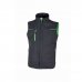 Upower Saturn Chaleco Resistente y Suave - Talla L - Repelente al Agua, Transpirable, Secado Rapido, Bolsillos Practicos, Detalles Reflectantes, Proteccion DPI1 - Color Gris Asfalto Verdoso