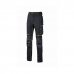 Upower Atom Lady Pantalon de Tejido Elastico - Talla 2XL - Repelente al Agua, Transpirable, Secado Rapido, Bolsillos Multifuncionales, Cintura Elastica, Detalles Reflectantes, Proteccion DPI1 - Color Negro Carbon