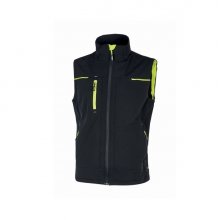 Upower Saturn Lady Chaleco Resistente y Suave - Talla M - Repelente al Agua, Transpirable, Secado Rapido, Bolsillos Practicos, Detalles Reflectantes, Proteccion DPI1 - Color Negro Carbon