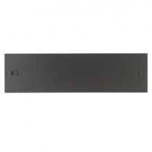 WP Tapa Delantera para Armario 3U - Instalacion sin Tornillos - 490x15x145mm - Color Negro