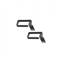 WP Pack de 2 Anillos 1U para Cableado - Metalico - 490x15x55mm - Color Negro