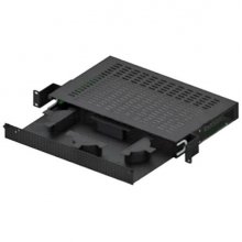 WP Cajon de Fibra Optica para Armario 1U - Metalico - hasta 3m de Cable con 24 Fibras - 550x400x300mm - Color Negro