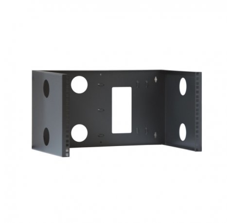 WP ROA-04603-Bu Bastidor Mural Abierto 4U - Estructura de Acero Resistente - 500x305x178mm - Color Negro