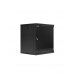 WP RWA-06604-B Armario Mural 6U Fondo 450 - Puerta de Cristal - Cerradura de Seguridad - Color Negro