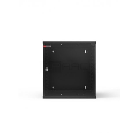 WP RWA-12604-B Armario Mural 12U - Puerta de Cristal - Cerradura de Seguridad - 540x450x580mm - Color Negro