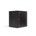 WP RWB-06605-B Armario Mural 6U - Puerta de Cristal - Cerradura de Seguridad - 600x500x370mm - Color Negro