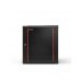 WP RWB-09605-B Armario Mural 9U - Puerta de Cristal - Cerradura de Seguridad - 600x500x500mm - Color Negro