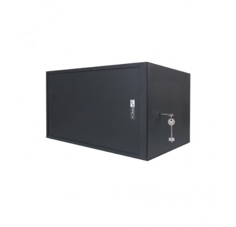 WP RWS-06504-B Armario Mural de Seguridad 6U - Puerta Corrediza - Antirrobo Clase RC4 - 560x400x400mm - Color Negro
