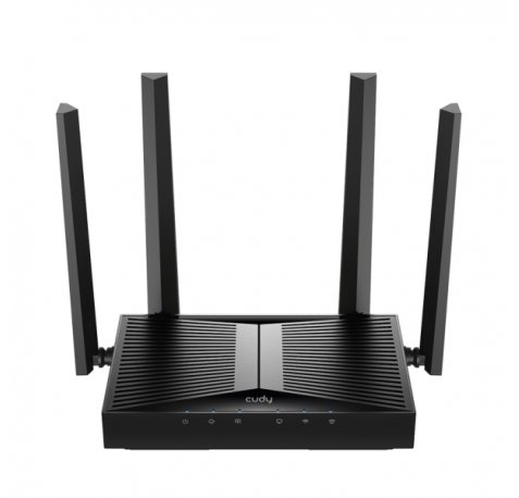 Cudy Router WiFi 7 Dual Band Gigabit BE3600 - Velocidad hasta 1000Mbps - 5 Puertos - 4 Antenas Fijas de 5dBi - Tecnologia MU-MIMO - Color Negro