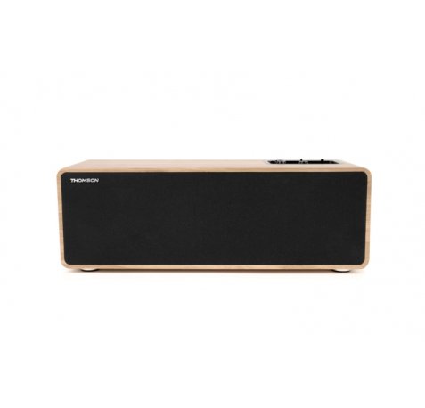 Thomson Sistema Multimedia Estereo - Potencia Musical 150W - Bluetooth - Entrada TV, RCA, USB, Optica - Mando a Distancia - Acabado Madera y Negro