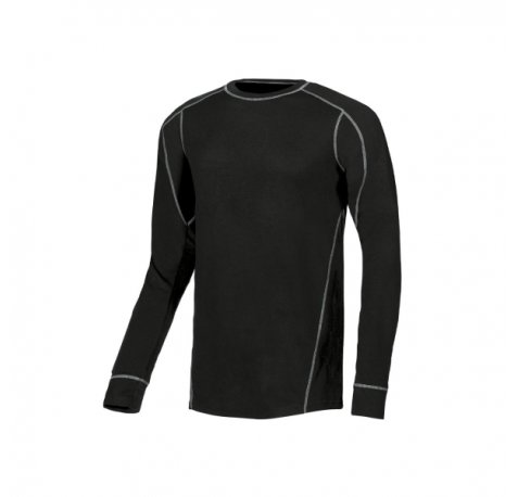 Upower Alpin Camisa de Trabajo Termica - Talla S - Material Comodo y Transpirable, Costuras Planas sin Etiquetas, Proteccion Contra Irritaciones - Color Negro Carbon