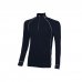 Upower Makalu Camiseta de Trabajo Tecnica - Talla L - Cuello Alto con Cremallera, Costuras Planas Antirritacion, Material Transpirable - Color Azul Marino