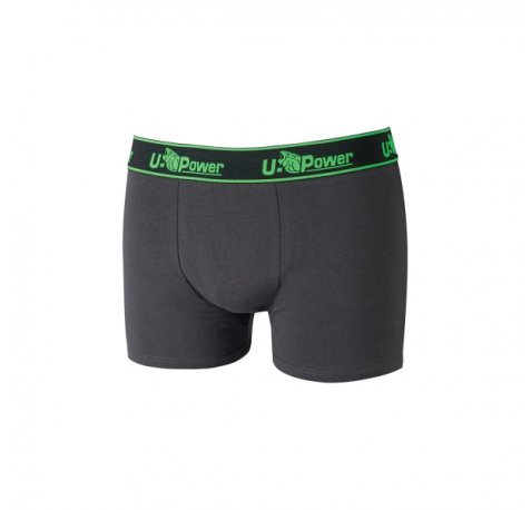 Upower Boxer Calzoncillos Boxer de Algodon Suave - Talla M - Elastico Resistente, Ajuste Duradero, Material Transpirable, Resistente al Lavado, Paquete de Tres - Color Gris Asfalto