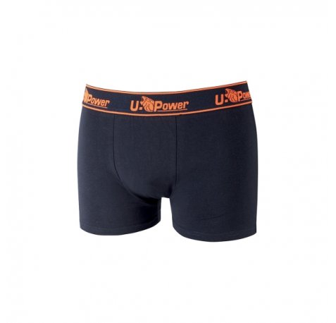 Upower Boxer Calzoncillos Boxer de Algodon Suave - Talla L - Elastico Resistente, Ajuste Duradero, Transpirables, Resistentes al Lavado, Paquete de Tres - Color Azul Marino