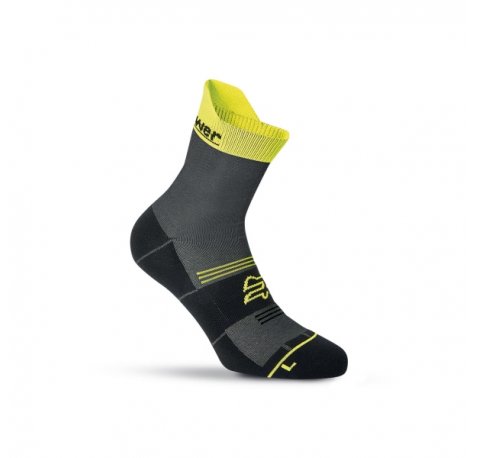 Upower Chipper Calcetines de Trabajo - Talla M - Tecnologia Coolmax, Ventilacion Extra, Banda de Soporte, Costuras Planas, Refuerzos en Talon y Puntera, Alta Durabilidad - Color Amarillo Fluorescente