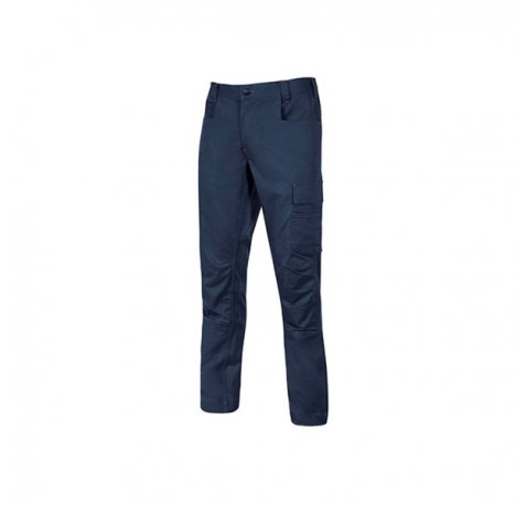 Upower Bravo Top Pantalon - Talla 5XL - Bolsillos Multifuncionales, Triple Costura, Ajuste Slim-Fit, Proteccion DPI1, Martillo en Cintura - Color Azul Oscuro Westlake