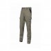 Upower Guapo Pantalones de Trabajo de Algodon Elastico - Talla M - Multiples Bolsillos, Cierre Resistente, Cintura Elastica, Rodillas Preformadas, Talonera Reforzada, Proteccion DPI1 - Color Arena