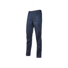 Upower Bravo Top Winter Pantalones de Trabajo Invernales - Talla 4XL - Algodon Elastizado, Triple Costura, Multibolsillos, Cintura Elastizada, Slim-Fit, Proteccion DPI1 - Color Azul Oscuro Westlake