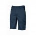 Upower Bonito Pantalones Cortos de Trabajo de Algodon Elastizado - Talla 4XL - Frescos y Comodos, Cinturilla Elastica, Cierre de Cremallera, Costuras Reforzadas, Proteccion DPI1 - Color Azul Oscuro Westlake