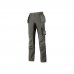 Upower Race Pantalon de Alta Calidad - Talla 62 - Multiples Bolsillos Desmontables, Paneles Elasticos, Resistencia al Desgaste, Elementos Reflectantes, Proteccion DPI1 - Color Gris Piedra