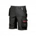 Upower Start Bermuda de Trabajo Funcional - Talla 54 - Bolsillo Desmontable, Multiples Compartimentos, Refuerzos Cordura, Cinta Reflectante, Costuras Reforzadas - Color Negro Carbon