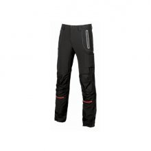 Upower Pit Pantalon Soft Shell - Talla 58 - Confort Maximo, Waterproof, Insertos Reflectantes, Antiabrasion, Multiples Bolsillos, Rodilleras Ergonomicas, Proteccion DPI1 - Color Negro Carbon
