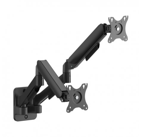Aisens WT32TSR-479 PRO Soporte de Pared con Brazo para TV de 13"-32" - Contrapeso Giratorio e Inclinable - 3 Pivotes y 2 Brazos - Peso Maximo 9kg - VESA 100x100mm - Color Negro