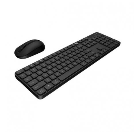 Xiaomi Wireless Keyboard and Mouse Combo Teclado y Raton Inalambricos - Conexion 2.4GHz con Receptor USB - Teclado 104 Teclas con 12 Funciones FN - Teclas Cilindricas Ergonomicas - Raton 1000 DPI 60g - Color Negro