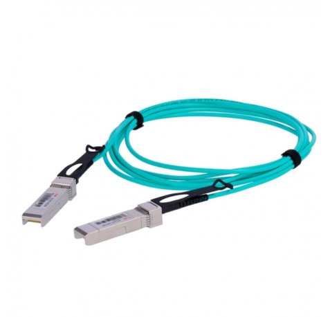 Ruijie XG-SFP-AOC3M Cable de Fibra Optica AOC - SFP+ - 3 Metros - 10 Gbps por Canal - Color Turquesa