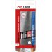 Pentel PenTools Pack de 4 Rotuladores Permanentes Industriales Pentel Pen N60 - Punta Biselada Resistente y Duradera - Trazo 1,5-7mm - Resistente a Agua y Luz - Colores 2x Negro, Azul, y Rojo