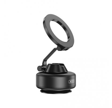 XO C172 Soporte Magnetico de Coche para Smartphones - Bomba de Vacio - Rotacion 360Âº - Bateria 130mah - Color Negro